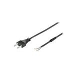 Wentronic Goobay Euro Kabel zum Konfektionieren, 1,5 m, Schwarz - Eurostecker (Typ C, CEE 7/16) > lose Kabelenden (50502)