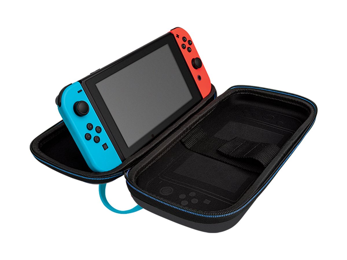 PDP Overnight Hartschalenkoffer Nintendo Switch Mario Kart Drift GlowInTheDark Schwarz, Blau
