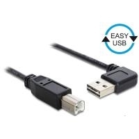 Anschlusskabel USB 2.0 EASY Stecker A an Stecker B, gewinkelt, schwarz, 2m, Good Connections® (2510-EU02W)