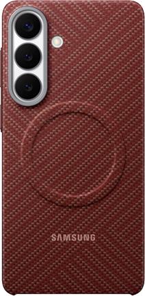 Samsung Carbon Magnet Case für Galaxy S26+ Rot - Ultraleichtes Kratzfestes Cover mit Magnetring