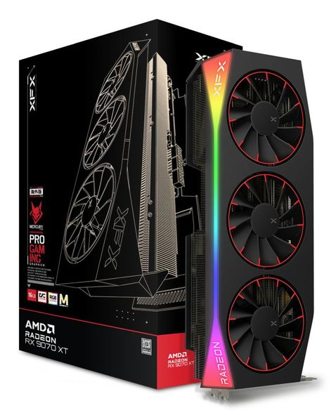 XFX Mercury Radeon RX 9070XT OC 16 GB GDDR6 Schwarz