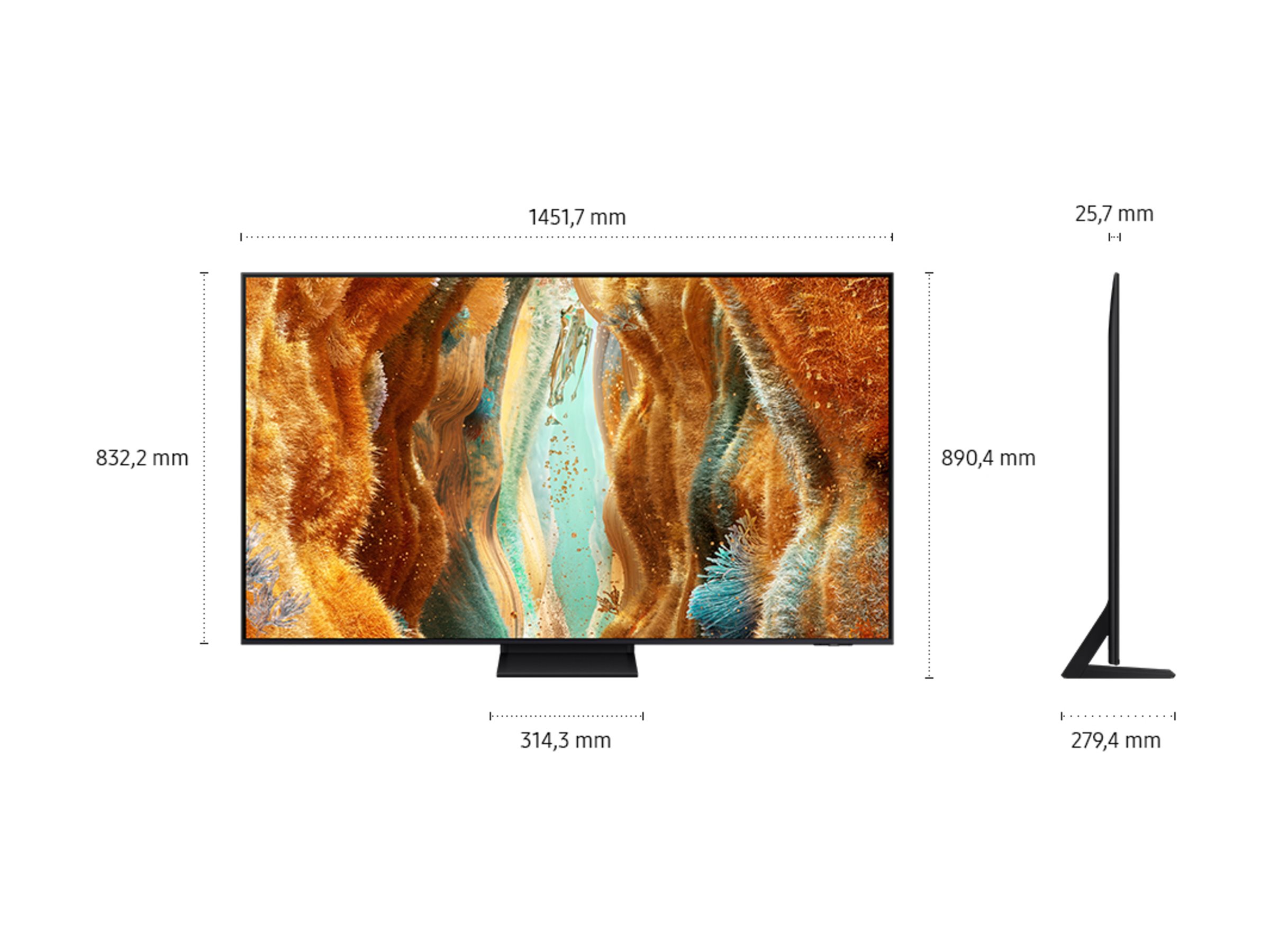 Samsung QN70F Series GQ65QN70FAU 65" 4K Neo QLED Schwarz