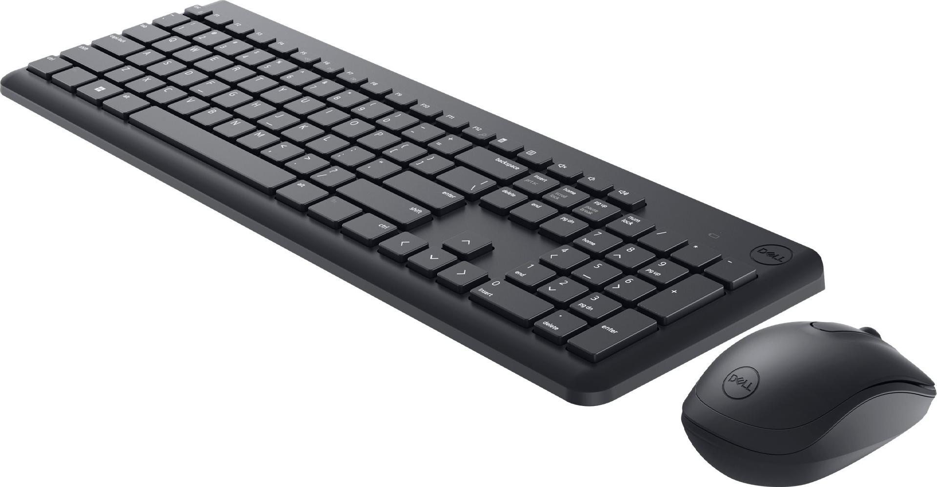 Dell Keyboard and Mouse KM3322W - Kabellos - 2,4 GHz - QWERTY - Schwarz
