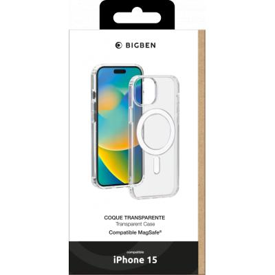 Bigben Connected Hybrid - Hintere Abdeckung für Apple iPhone 15 6.1" Transparent