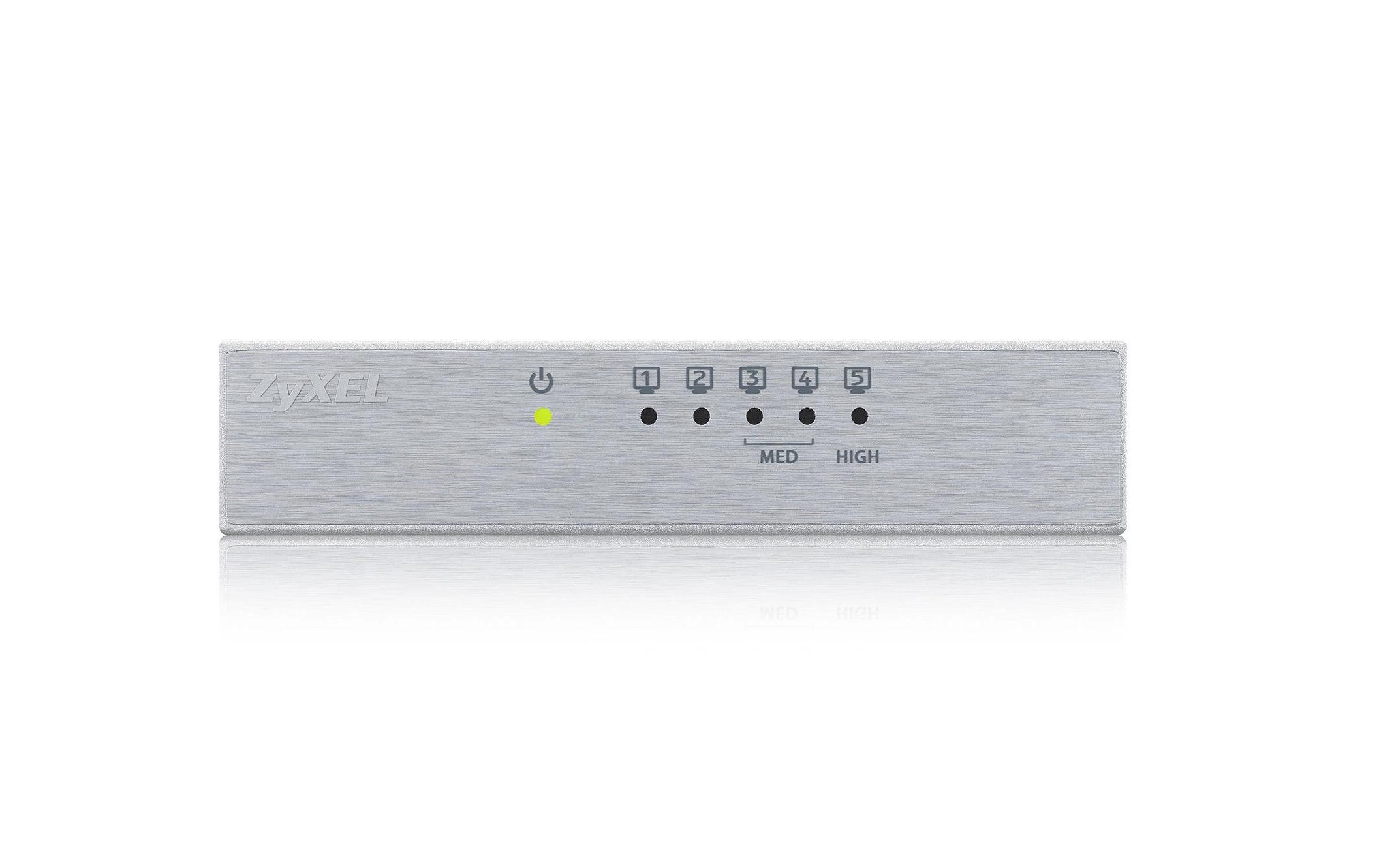 Zyxel GS-105B v3 Desktop-Switch 5x Gigabit Ethernet Silber