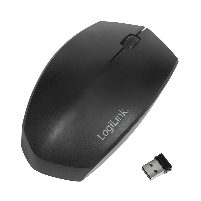 LogiLink ID0191 Optische Funkmaus Bluetooth 4.2 2.4 GHz 1200 DPI Schwarz
