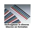 GBC Plastikbinderücken CombBind, DIN A4, 14 mm, blau rund, 21 Ringe, US-Teilung, mit UV-Schutz, glänzend (4028238)