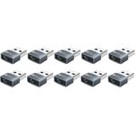 Good Connections Adapter USB 2.0 Stecker A an USB-C Buchse Aluminiumgehäuse grau 10er-Set Good (USB-AD203-10)