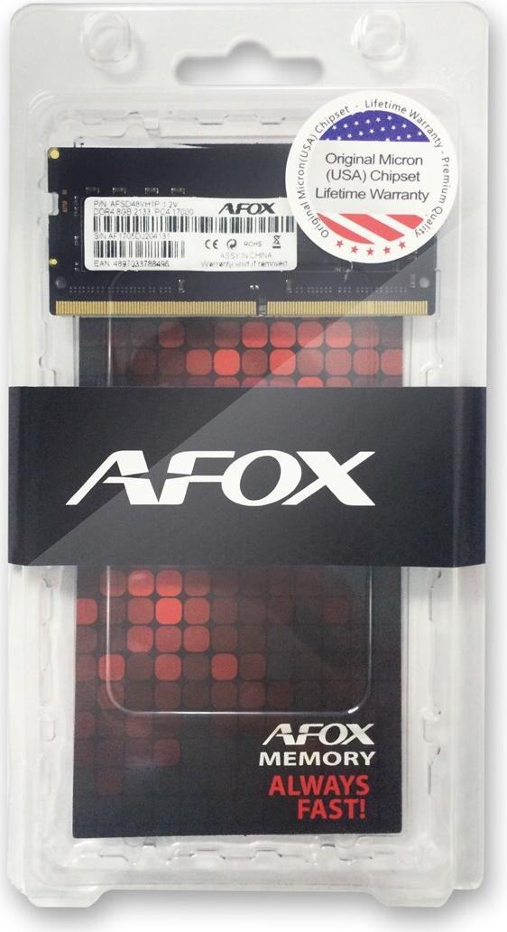 AFOX SO-DIMM DDR4 8GB 2400MHZ (AFSD48EK1P)