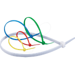 RND CABLE RND 475-00447 - Kabelbinder-Set ,verschiedene Größen, mehrfarbig, 50er-Pack (RND 475-00447)