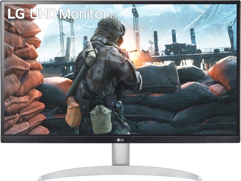 LG 27UP600-W Computerbildschirm 68,6 cm (27 Zoll) 3840 x 2160 Pixel 4K Ultra HD Schwarz - Silber (27UP600-W) (geöffnet)