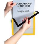 DURABLE Info-Rahmen DURAFRAME® MAGNETIC A4, (1 Beutel á 5 Stück), Farbe: Gelb, Art. Nr. 486904, Mindestabnahme: 1 BTL (486904)