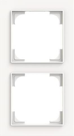 BJ Abdeckrahmen 2-fach 1722-44M Busch-art linear studioweiß matt 1 (2CKA001754A4846)