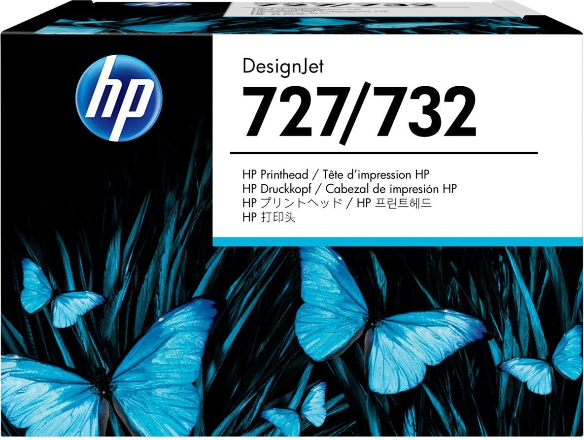 HP 727 Druckkopf Mattschwarz, Photo schwarz, Cyan, Magenta, Gelb, Grau