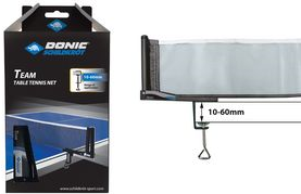 DONIC SCHILDKRÖT Tischtennis-Netz "Team" klappbare Netzgarnitur mit Nylonnetz und Spannschnur, - 1 Stück (808311)