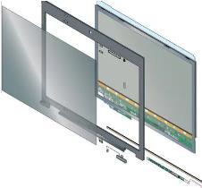 3M ALCF-P-KIT-MATTE Rahmenloser Blickschutzfilter, Advanced Light Control Film, 43,20cm (17") (43,2cm)