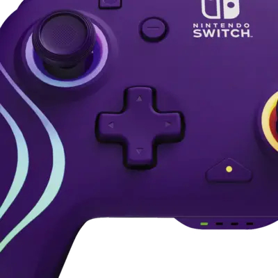 PDP Afterglow Wave Kabelloser Controller Lila für Nintendo Switch