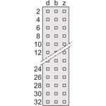 SCHROFF Messerleiste - MESSERLEISTE DIN 41612 SIEM (69001851)