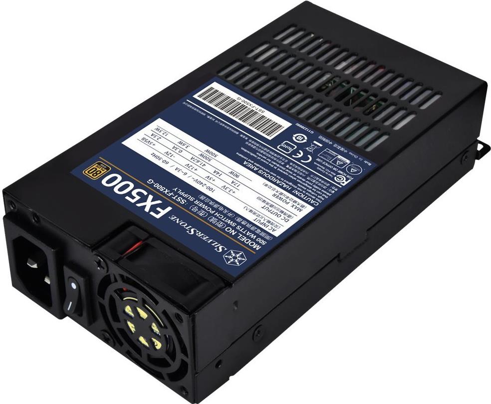 Silverstone FX500 PC-Netzteil 500 W 80 PLUS Gold Flex ATX Schwarz