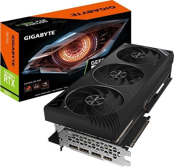 Gigabyte GeForce RTX 3090 Ti GAMING OC 24G - Grafikkarten - GF RTX 3090 Ti - 24GB GDDR6X - PCIe 4,0 x16 - HDMI, 3 x DisplayPort (GV-N309TGAMING OC-24GD)
