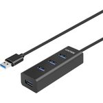 UNITEK Y-3089V01 Schnittstellen-Hub USB 3.2 Gen 1 (3.1 Gen 1) Type-A 5000 Mbit/s Schwarz (Y-3089V01)