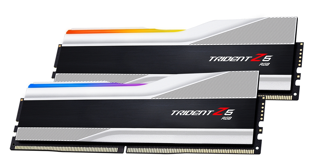 G.Skill Trident Z5 RGB DDR5 32 GB RAM Kit (2x16 GB) 8000 MHz CL38 Silber