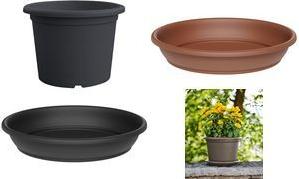 tera Untersetzer "Aura Round", Durchm.: 340 mm, terrakotta aus recyceltem Kunststoff, robust und stabil, - 1 Stück (33154034001)