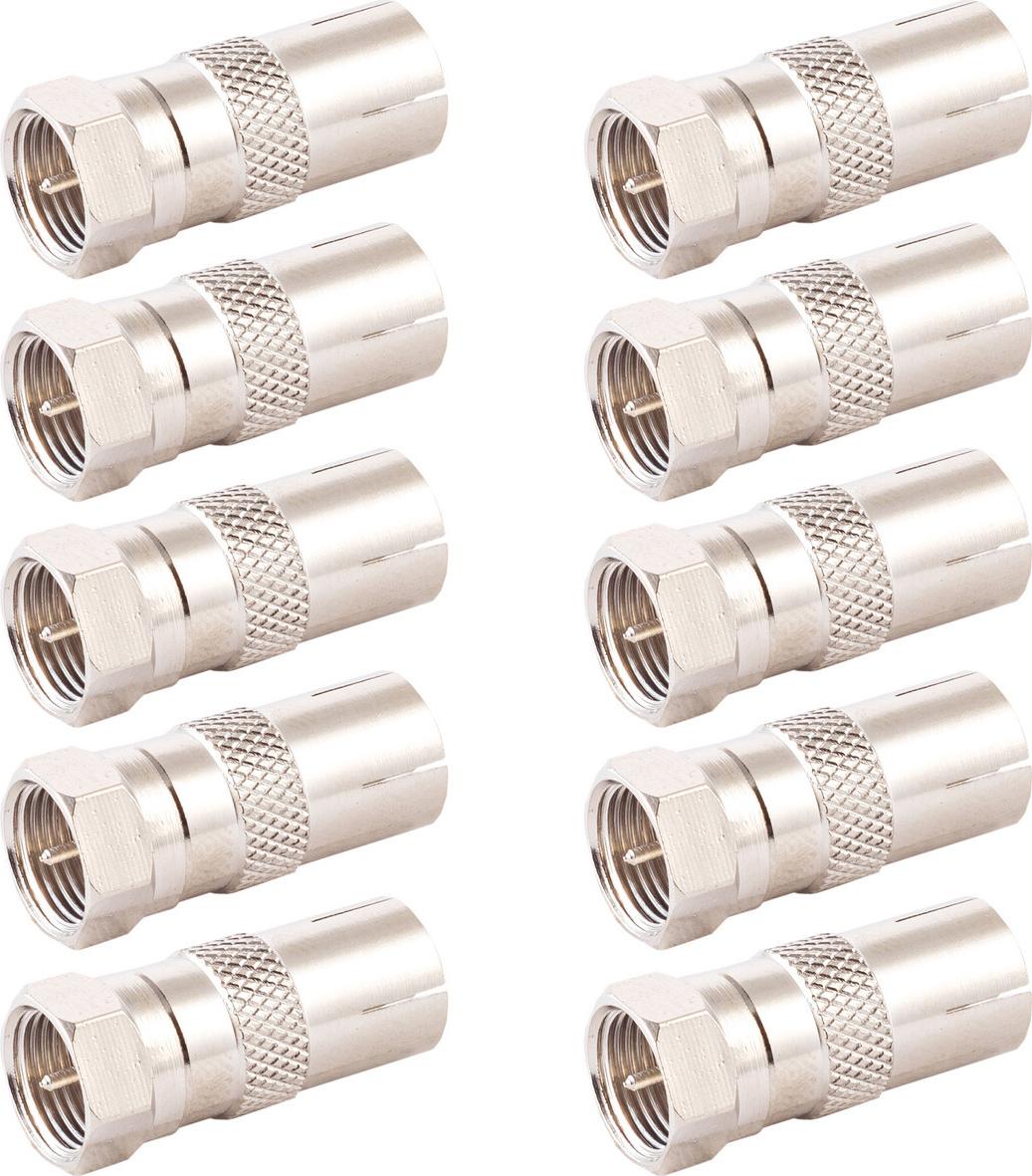 shiverpeaks ®--IEC-Buchse auf F-Stecker--VE10 (BS85321-SET10)