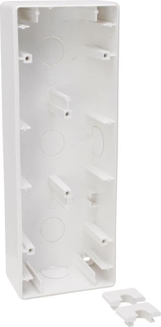 HK02 - Aufputzgehäuse, 3-fach, Farbe: ar arktisweiß HK02-APgehäuse 3f 1 (375302004)