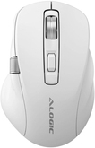 Alogic APEX Bluetooth USB-C Rechargeable 7 Keys Programmable Mouse - White (AMBT7KWH)