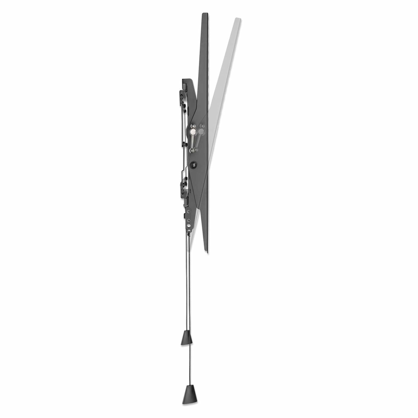 Manhattan Flache TV-Wandhalterung Neigbar für 43"-100" bis 70 kg VESA 200x200-800x400 mm Schwarz