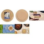 kangaro Papp-Teller, rund, Durchmesser: 190 mm, braun Einwegteller, aus stabilem Karton, lebensmittelecht, - 1 Stück (K-157401)