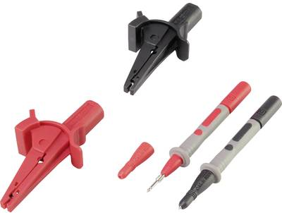 VOLTCRAFT Krokodilklemmen-Set Buchse 4 mm CAT III 1000 V, CAT IV 600 V 6er Set MSS-103 (VC-8097030)