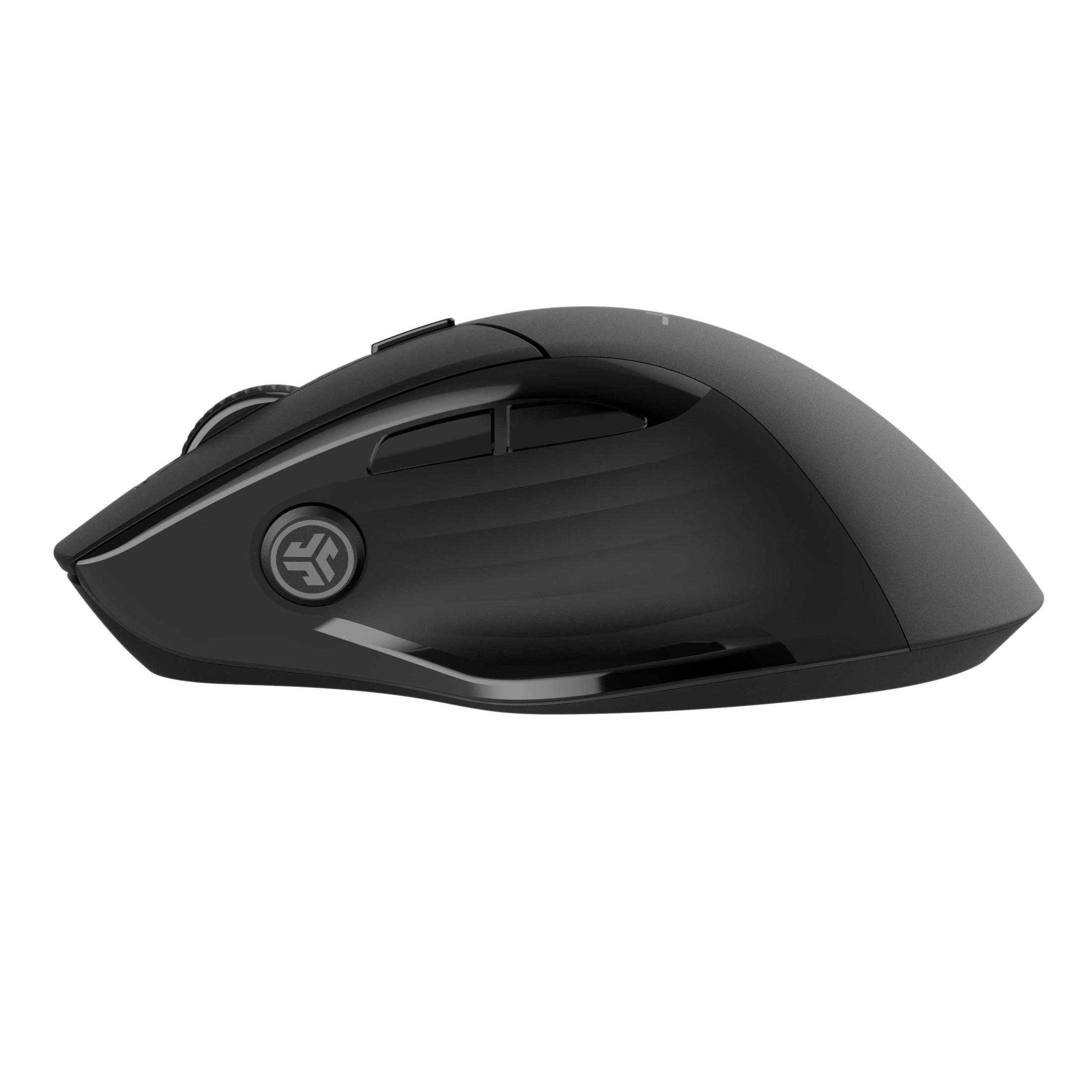 JLab JBuds Maus kabellos Bluetooth 5.2 + 2,4 GHz USB optisch 2400 DPI Schwarz
