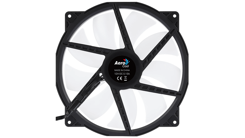 Aerocool Duo 20 Computergehäuse Ventilator 20 cm Schwarz (AEROPGSDUO20ARGB-6P)