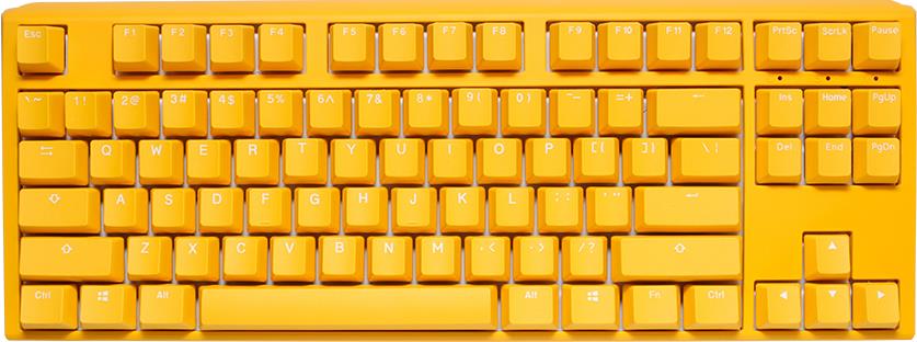 Ducky One 3 Yellow TKL Gaming RGB LED - MX-Silent-Red US Tastatur USB (DKON2187ST-SUSPDYDYYYC1)