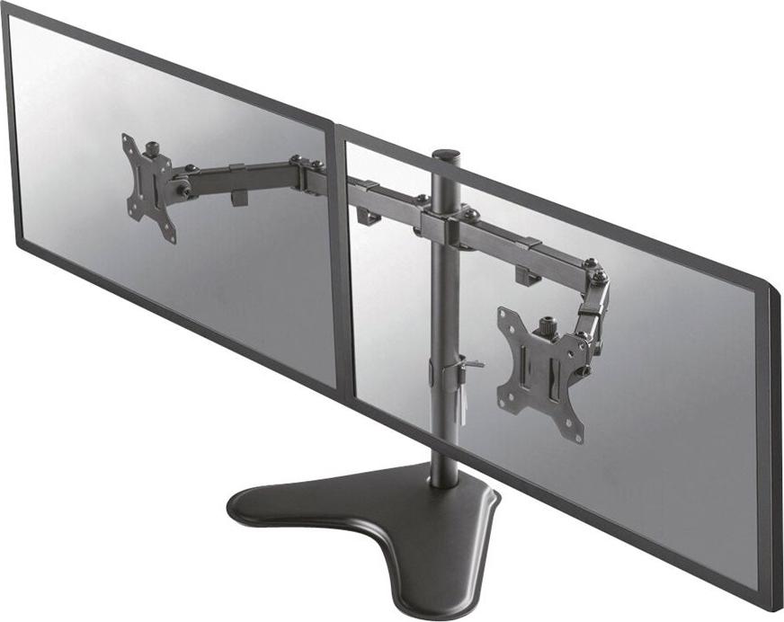 Neomounts FPMA-D550DD 2fach Monitor-Tischhalterung 10"-32" Schwenkbar, Neigbar, Rotierbar Schwarz