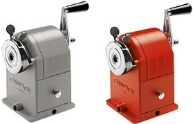 CARAN D'ACHE Spitzmaschine, manuell, 1-Loch, rot für Stifte und Pastelle mit Durchmesser von 4 bis 10 mm, - 1 Stück (455.270)