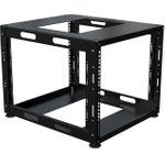 Lanview 19" D 08U Special Open Frame RAL 9005 Black (LVN-OPEN-8U-BL)