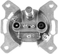 Televes SD33ST-DC TV (koaxial) Silber Steckdose (SD33ST-DC)