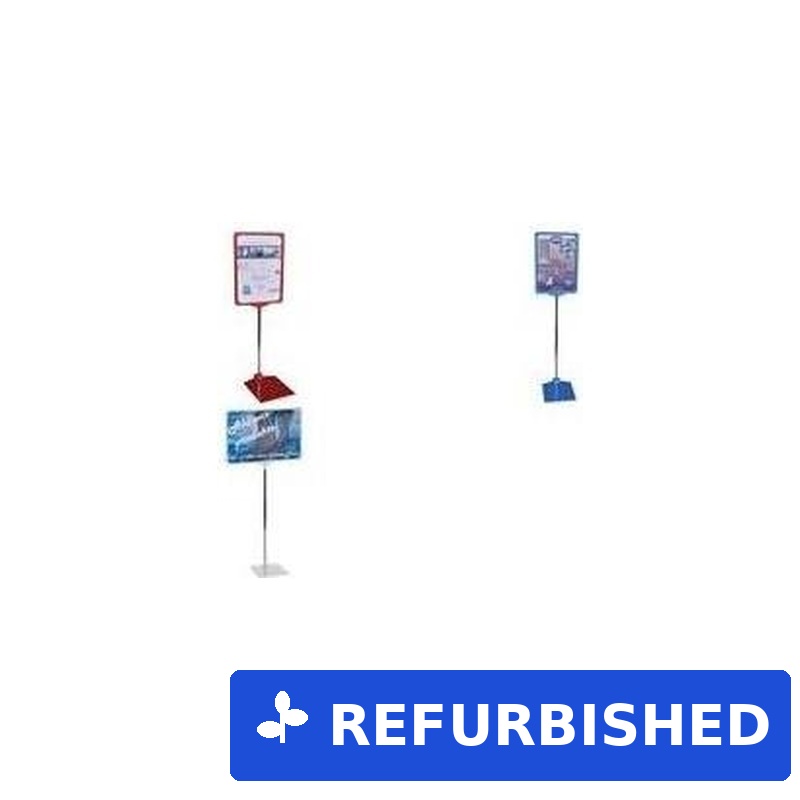 Franken PSM A3 12 Zeichenhalter und Informationsstand Schilderhalter Metall - Kunststoff Grau (PSM A3 12) (geöffnet)