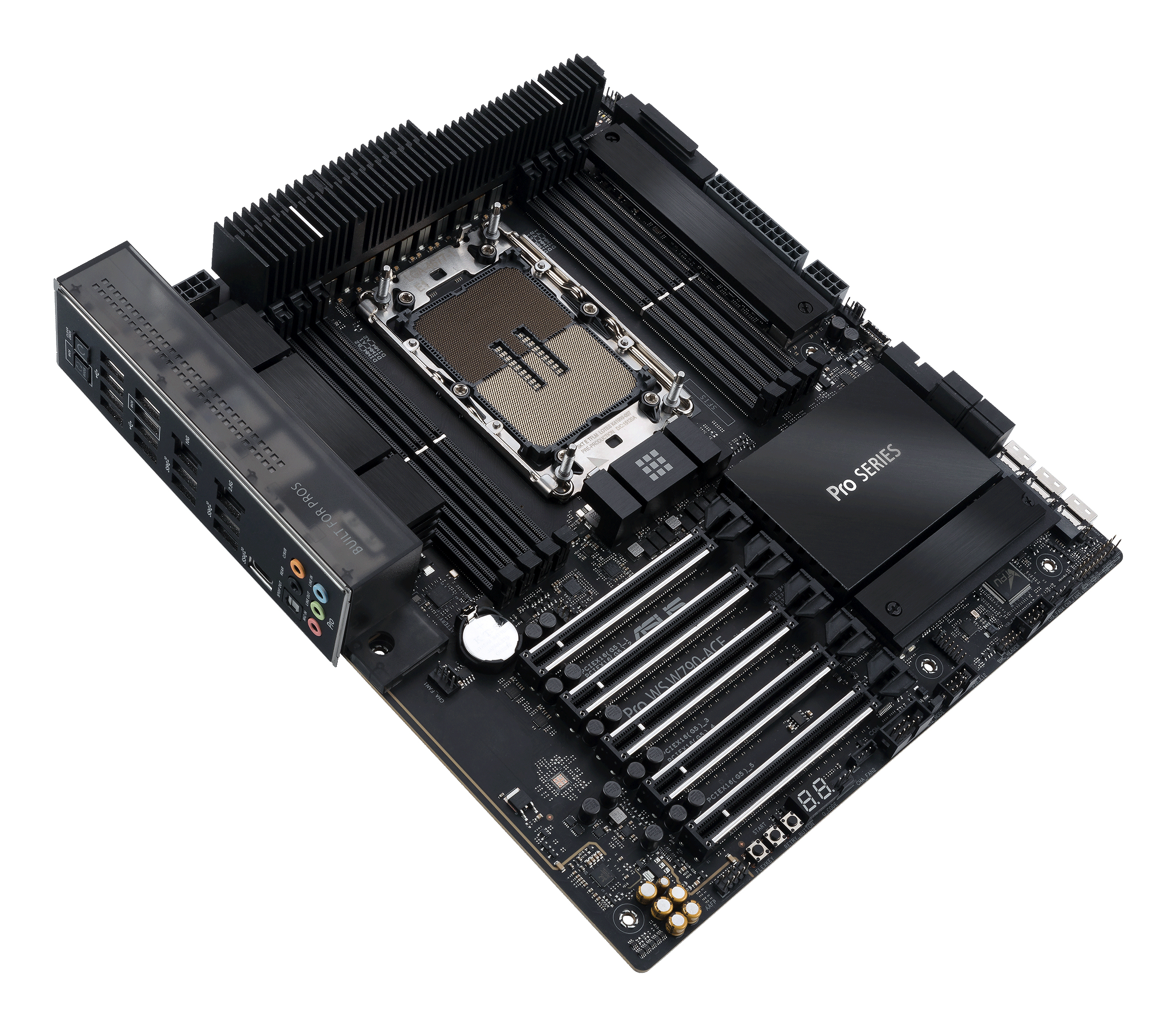 ASUS PRO WS W790-ACE Workstation-Mainboard, Sockel LGA4677, Intel W790 Chipsatz, DDR5, SSI CEB, Schwarz