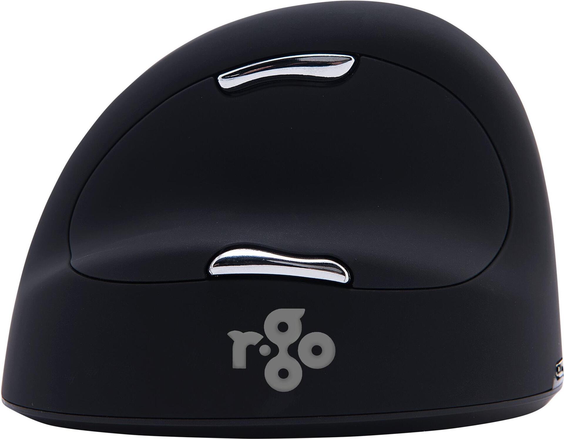 R-Go Tools HE Break Ergonomische Maus links groß schwarz/silber