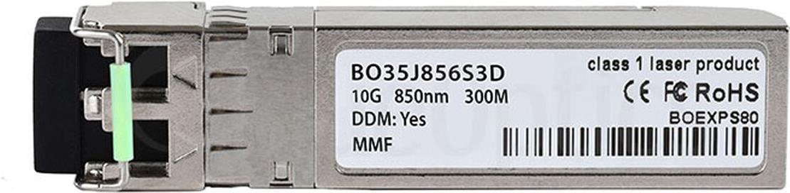 Kompatibler Dell N8TDR BlueOptics BO35J856S3D SFP+ Transceiver, LC-Duplex, 10GBASE-SR, Multimode Fiber, 850nm, 300M, DDM, 0°C/+70°C (N8TDR-BO)