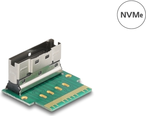 Delock Adapter Slim SAS SFF-8654 8i Stecker zu Buchse 90 gewinkelt - Adapter (64179)