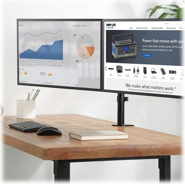 Eaton Tripp Lite Series Flex arm dual desk mount for 13 (DDR1327SDFC-1)