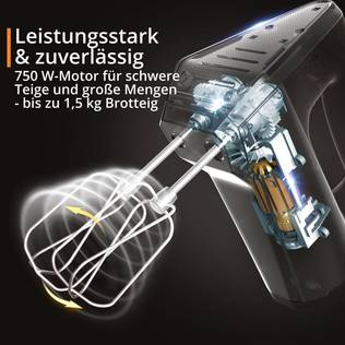Krups 3 Mix 9000 GN9101 Handrührgerät 750 W Weiß/Silber