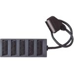 Scart Umschaltbox mit Kabel, 0,4 m, Scartstecker-5 x Scart- (22224021)