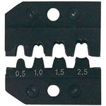 Knipex 97 49 04 Crimpeinsatz Unisolierte, offene Steckverbinder Steckerbreite 2.8/4.8 mm 0.1 bis 2.5 mm² Passend für Marke 97 43 200, 97 43 E, 97 43 E