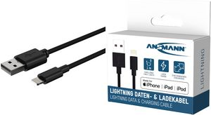 Ansmann 1700-0131 USB Kabel 1 m USB A Lightning Schwarz (1700-0131)